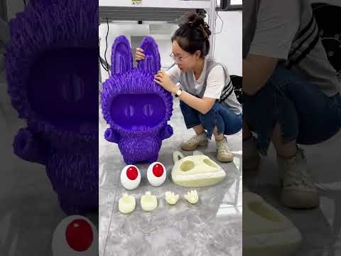 Printing a big Labubu with Dowell3d printer!#3dprinter #dowell3d#3dprinting #labubu