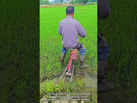 Rice Land Irrigation: Making Water Trench Using Mini Trench Cultivator