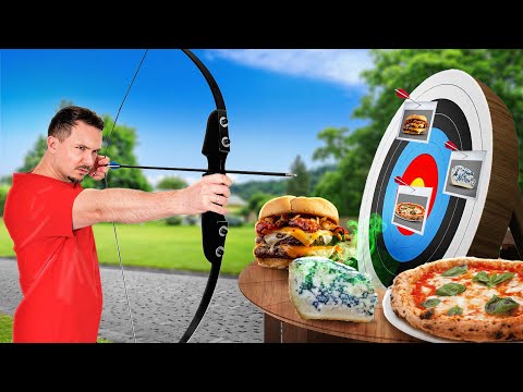 Bogenschießen bestimmt 1 Tag lang unser Essen