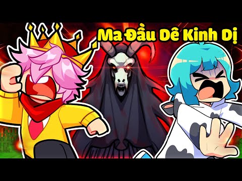 YUMMIE RỦ HIHA ROBLOX CHƠI MA ĐẦU DÊ KINH DỊ VÀO 3H SÁNG TRONG MINECRAFT*YUMMIE MA ĐẦU DÊ 🤣😱