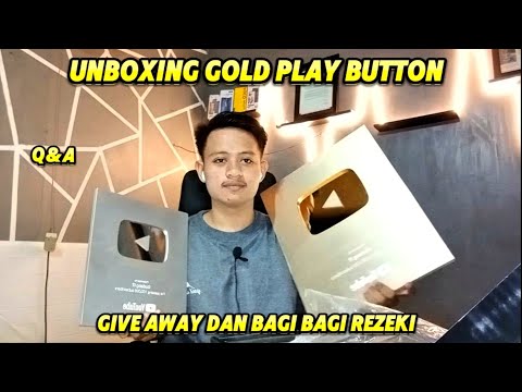 Give Away dan Unboxing Gold Play Button Youtube #gudangit, #viral, #trending