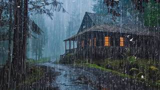 REAL Rainstorm for Deep Sleep – Heavy Night Rain & Powerful Thunder to Relax and Sleep Fast