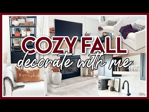 *NEW* COZY FALL DECORATE WITH ME 2024 | FALL DECORATING IDEAS