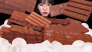 ASMR MUKBANG | 얼린 초콜릿 먹방 frozen chocolate EATING | CHOCOLATE PARTY