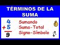 Suma y sus componentes