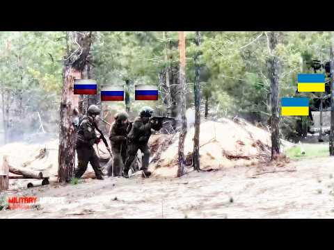 Intense Moments of Close Combat Between Russian and Ukrainian Forces