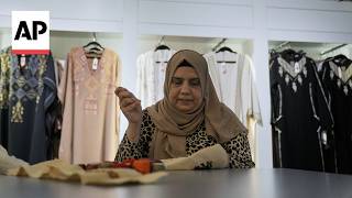 YouTube video thumbnail: Palestinians Find Income, Identity and Resilience in Tatreez Embroidery