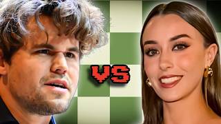When Magnus Carlsen played against his Wife.. (insane)
