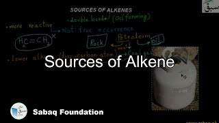 Sources of Alkene
