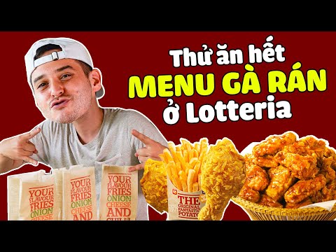 Anh Tây Ăn Thử Hết Menu Gà Rán Ở Lotteria | #Shorts