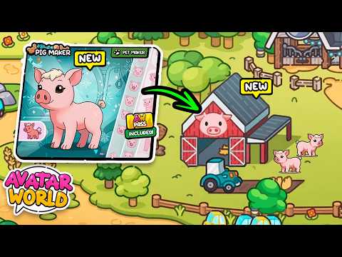 NEW! 😱 PIG MAKER + FARM LOCATION!? 🐷🚜 SECRETS IN AVATAR WORLD!