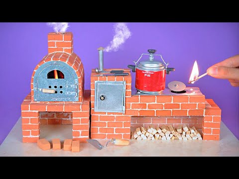 Amazing Mini Stove and Oven Kitchen Kit built with Bricks