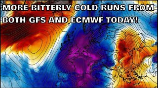 More Bitterly Cold Runs from Both GFS and ECMWF Today! 24th December 2025
