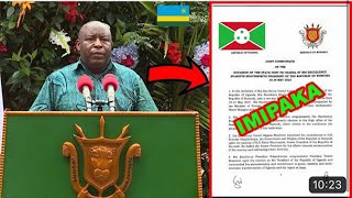 UBURUNDI BURI KWINGINGIRA URWANDA GUFUNGURA IMIPAKA🚨NDAYISHIMIYE NTAYANDI MAHITAMO ASIGARANYE!