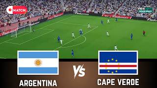 Argentina vs Cape Verde | World Cup 2026 Full Gameplay Simulation | eFootball PES 2021