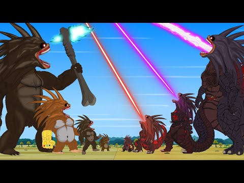 All Family SHIN SONIC: GODZILLA vs KONG From Evolution of GIANT SHIN SONIC | Godzilla Cartoon Movies