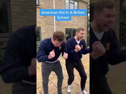 American kid in a British school