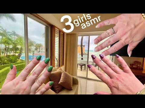 ASMR w/ Friends - Tropical Resort Room Tapping Tour