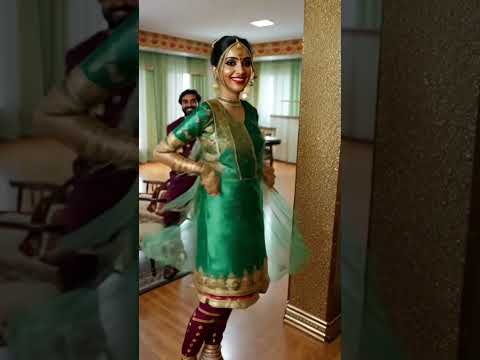 green sari