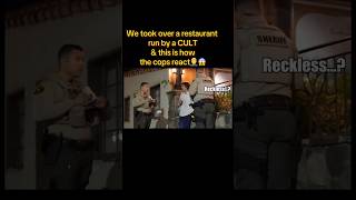 we legally took over a restaurant run by a CULT & cops were in on it….w/ @RecklessBen #shorts