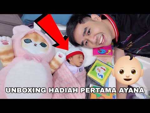 UNBOXING HADIAH PERTAMA AYANA 👶🏻😂🎁