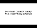 Understanding Limits with Desmos
