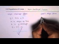 Point-Slope Form and Slope Concepts