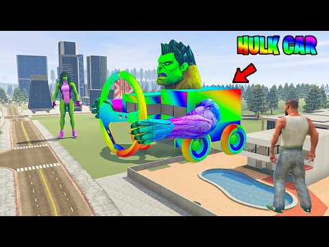 Franklin Change House To HULK Playground in INDIAN BIKES DRIVING 3D