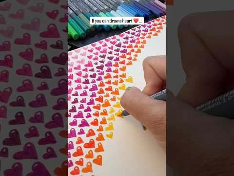 Easy heart drawing idea! #drawingideas #drawingtutorial #drawing #draw #doodleart #art #heart