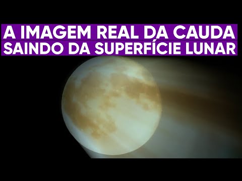 Telescópio fotografa cauda saindo da Lua