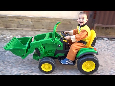 Dima đã giải nén và lắp ráp một máy kéo xanh mới