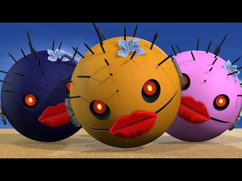 Pacman and Robot Pacman Team Up to Fight the Monster