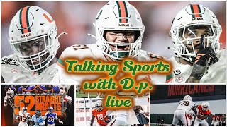Talking sports with D.p. NFL draft and Miami spring talk.