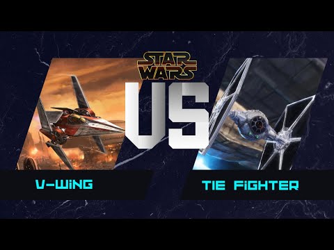 TIE Fighter VS V-Wing - Imperio y República - Star Wars