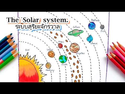 HowtodrawThesolarsystem.solarsystemdrawing.วาดรูประบบสุริยะจ