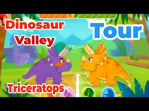 🦖 Triceratops | Dinosaur Valley Tour 🦅 Adventure for Kids 🎢