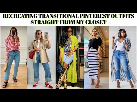 RECREATING TRANSITIONAL SUMMER-TO-FALL OUTFITS FROM PINTEREST