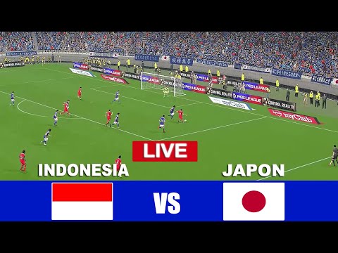 Indonesia vs japan LANGSUNG | インドネシア対日本ライブ中継  | video game simulation