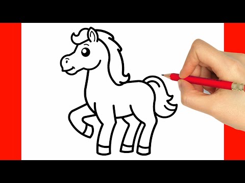 HOW TO DRAW A HORSE EASY STEP BY STEP