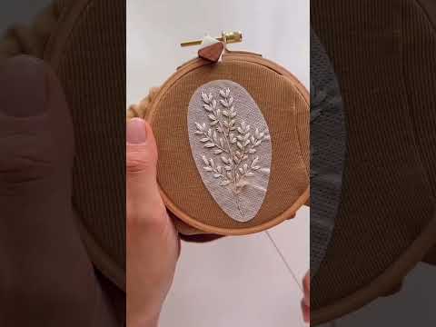 DIY flower embroidery | How to add personality and charm to clothes #embroidery #shorts #sewing