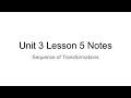 Exploring Sequence of Transformations