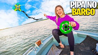 EMPINEI PIPA EM CIMA DO BARCO!! 🪁 KKKKKKK