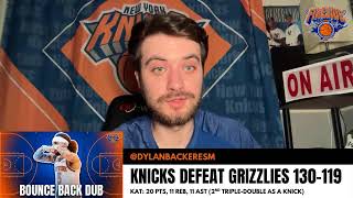 Knicks bounce back vs. Grizzlies LIVE