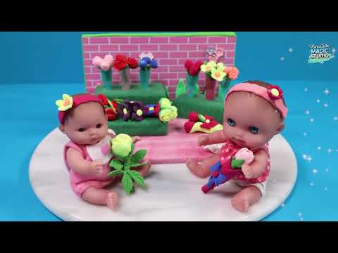 How to Make Miniature Flowers ( roses, tulips & more),  and Set Up a Doll's Miniature Flower Shop