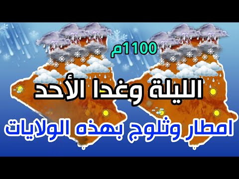 امطار وثلوج الولايات المعنية احوال الطقس في الجزائر الليلة وغدا الأحد 2 فيفري 2025