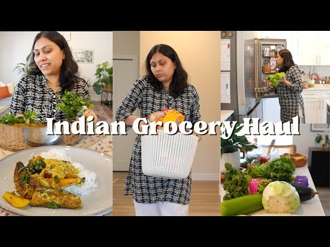 Vegetable & Grocery Haul II Simple & Quick Meal ideas - Bengali Eggplant / Baigan recipe