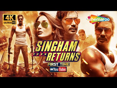 Singham Returns - Full Movie | Ajay Devgn, Kareena Kapoor Khan | First Time on YouTube (4K) 🚨🔥