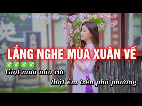 Karaoke Lắng Nghe Mùa Xuân Về Tone Nữ EDM Cực Bốc, Hát Cực Đã | Hoàng Dũng Karaoke