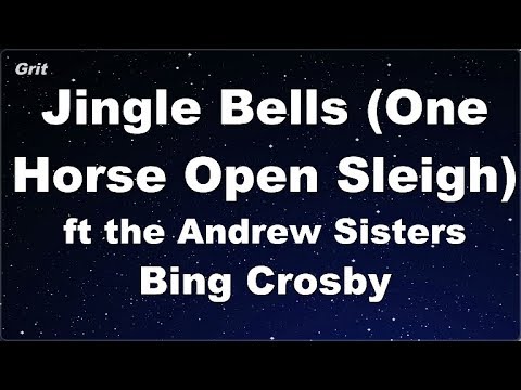 Jingle Bells (One Horse Open Sleigh)  – Bing Crosby ft the Andrew Sisters Karaoke 【No Guide Melody】