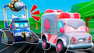 Super Drill VS. Robot Ambulance 🚛 Truck Videos For Kids | Super Truck